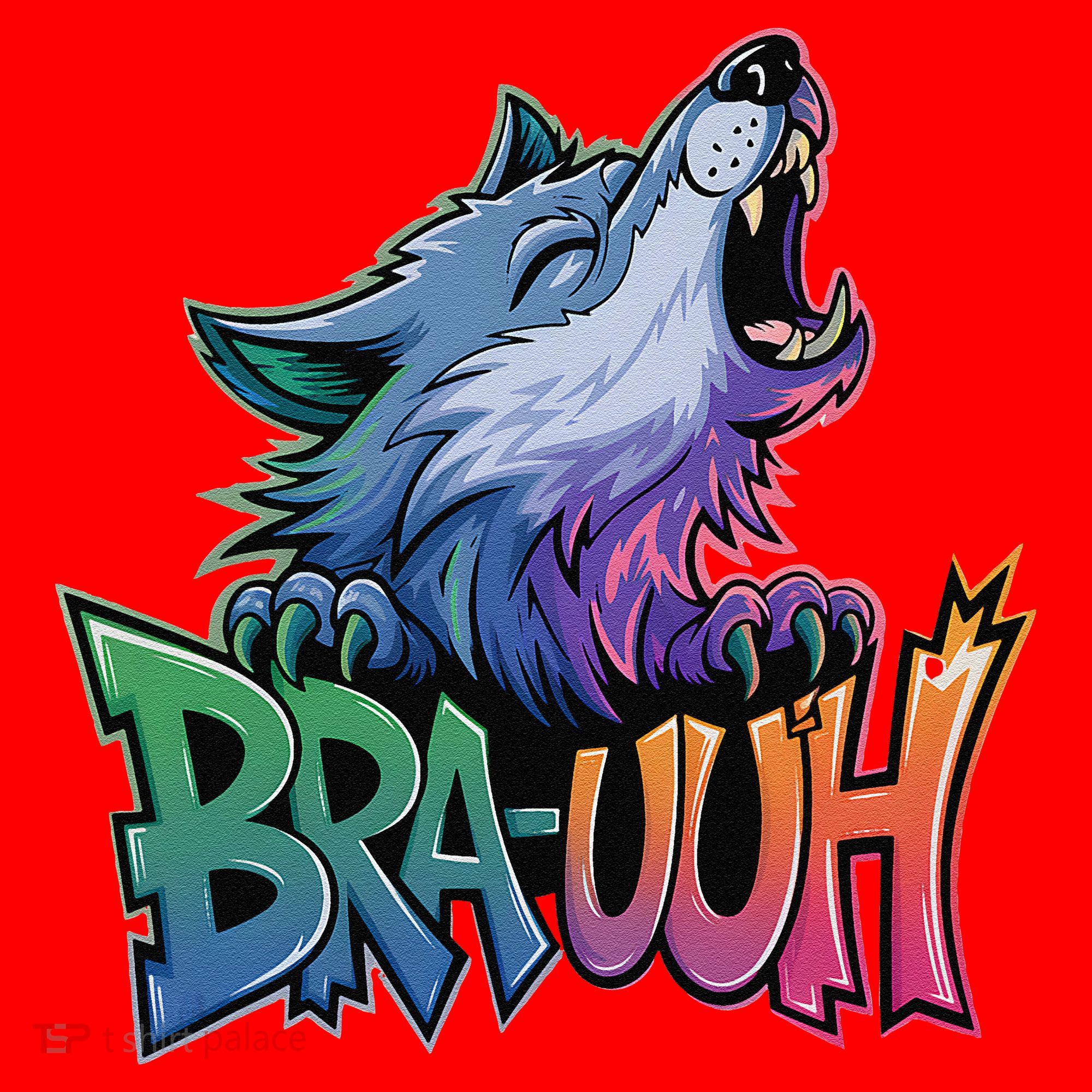 Funny Wolf Bruh For Teensmeme Graphic Santa Hat