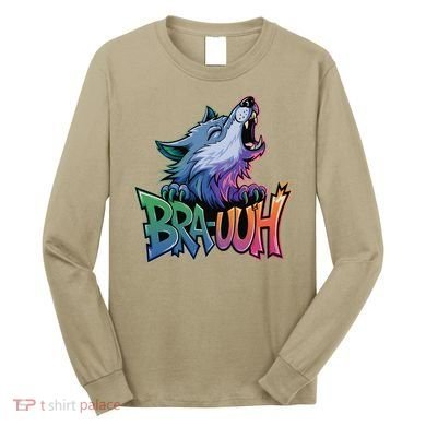 Funny Wolf Bruh For Teensmeme Graphic Long Sleeve Shirt