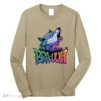 Funny Wolf Bruh For Teensmeme Graphic Long Sleeve Shirt thumb 0