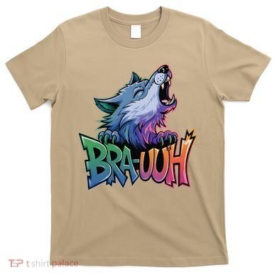 Funny Wolf Bruh For Teensmeme Graphic T-Shirt