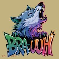 Funny Wolf Bruh For Teensmeme Graphic Mousepad thumb 1