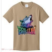 Funny Wolf Bruh For Teensmeme Graphic Kids T-Shirt thumb 0