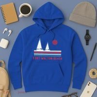 Fort Walton Beach Fl Sailboat Hoodie thumb 3