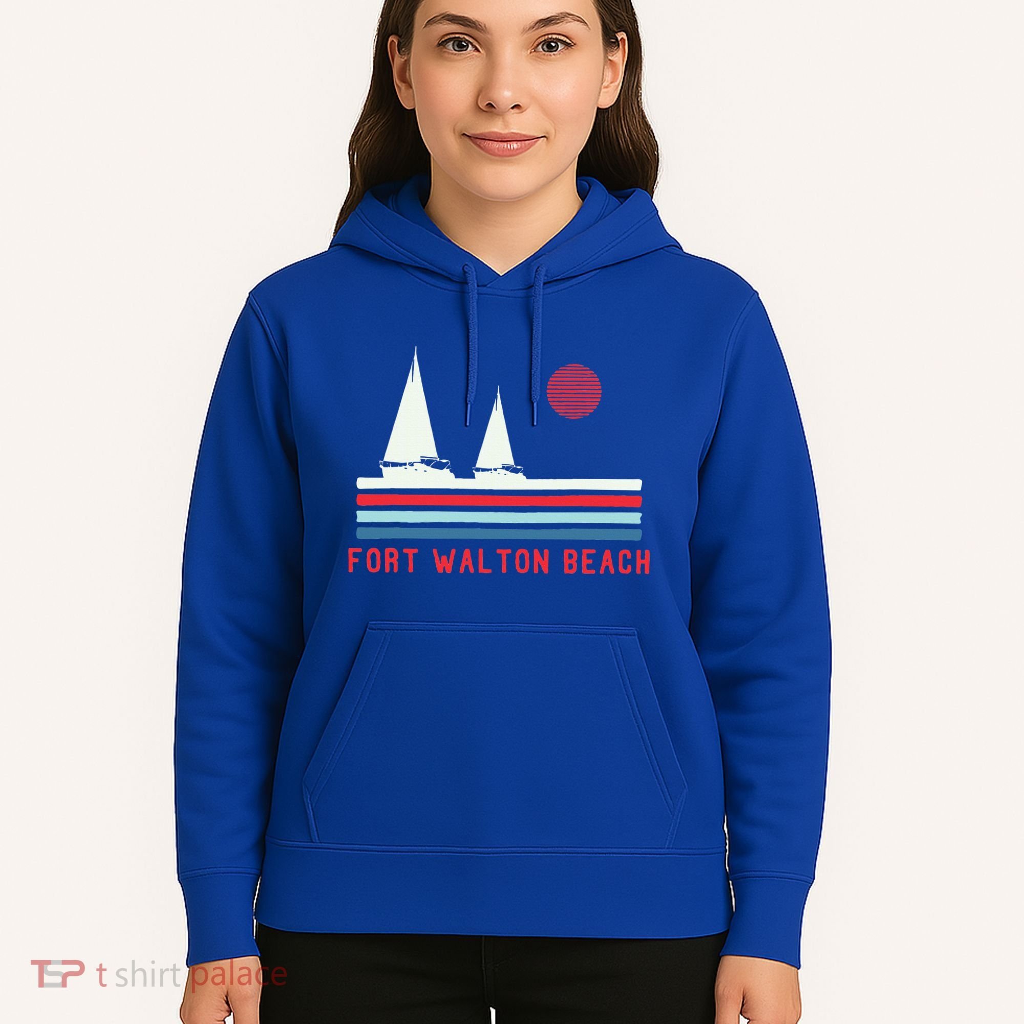 Fort Walton Beach Fl Sailboat Hoodie