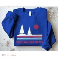 Fort Walton Beach Fl Sailboat Sweatshirt thumb 2