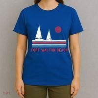 Fort Walton Beach Fl Sailboat T-Shirt thumb 4
