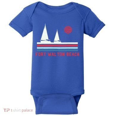 Fort Walton Beach Fl Sailboat Baby Bodysuit