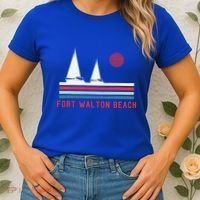 Fort Walton Beach Fl Sailboat Women's T-Shirt thumb 2