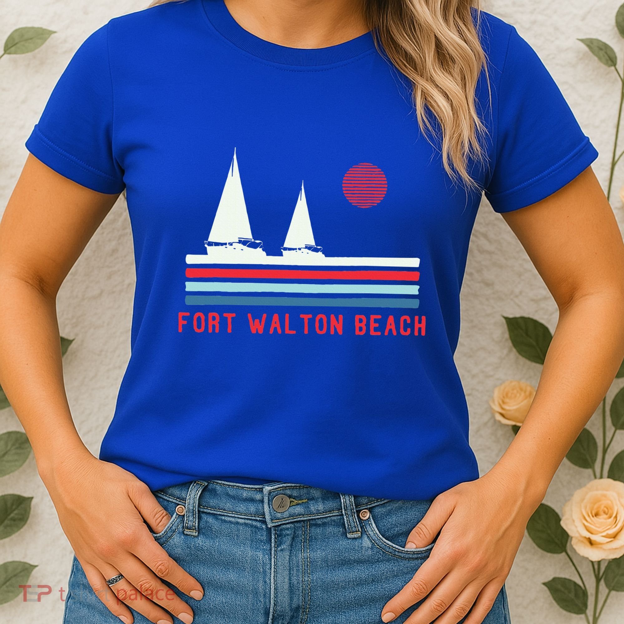 Fort Walton Beach Fl Sailboat Women's T-Shirt