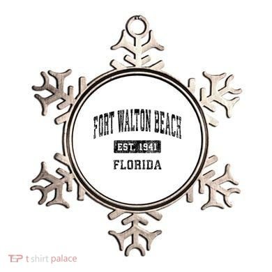 Fort Walton Beach Florida Fl Vintage Established Sports Ornament