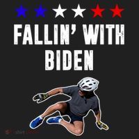 Fallin With Biden Funny Joe Biden Bike Fall Women's Sweatshirt thumb 2