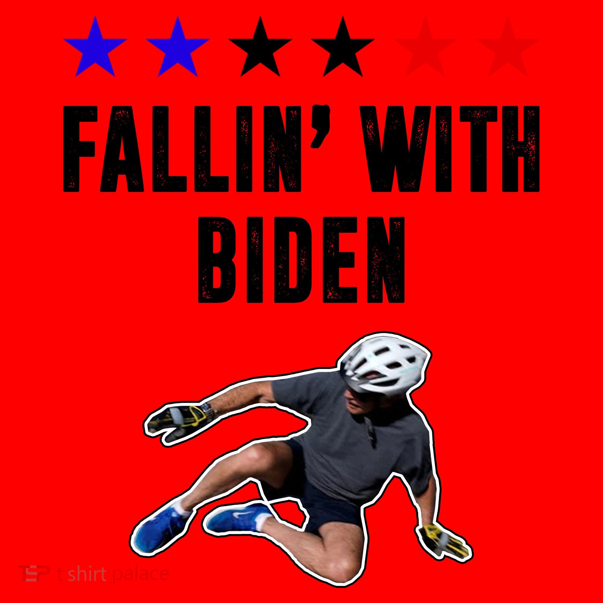 Fallin With Biden Funny Joe Biden Bike Fall Santa Hat