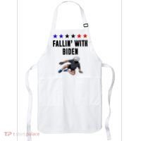 Fallin With Biden Funny Joe Biden Bike Fall Apron thumb 0