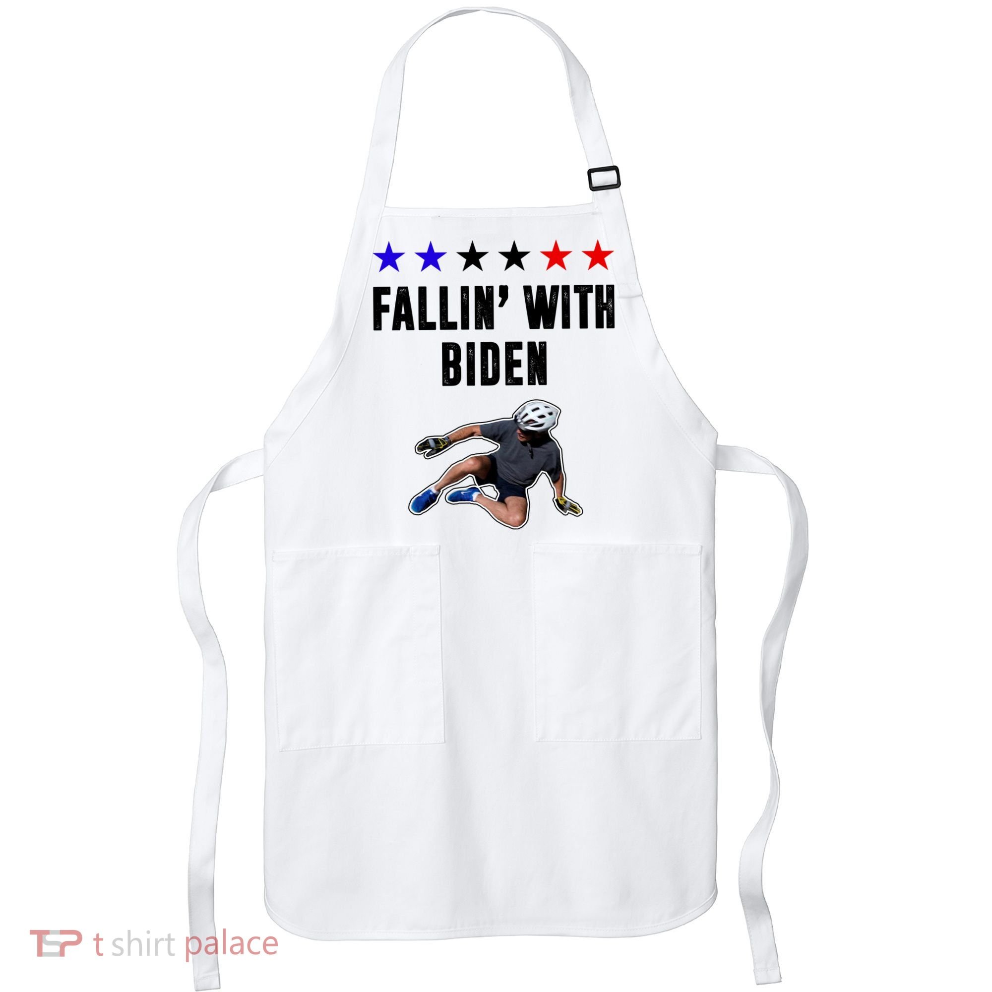 Fallin With Biden Funny Joe Biden Bike Fall Apron