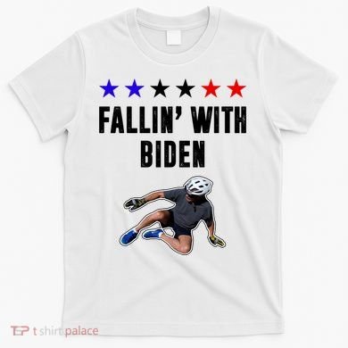 Fallin With Biden Funny Joe Biden Bike Fall T-Shirt