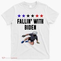 Fallin With Biden Funny Joe Biden Bike Fall T-Shirt thumb 0