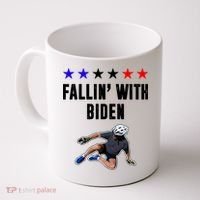 Fallin With Biden Funny Joe Biden Bike Fall Coffee Mug thumb 0
