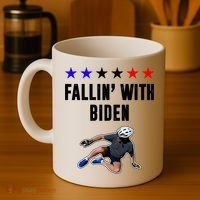 Fallin With Biden Funny Joe Biden Bike Fall Coffee Mug thumb 4
