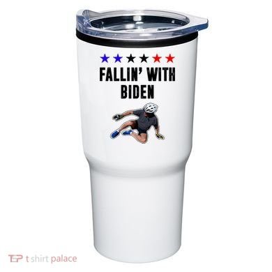 Fallin With Biden Funny Joe Biden Bike Fall Tumbler