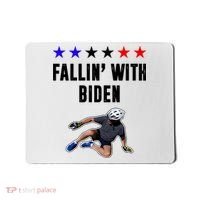 Fallin With Biden Funny Joe Biden Bike Fall Mousepad thumb 0