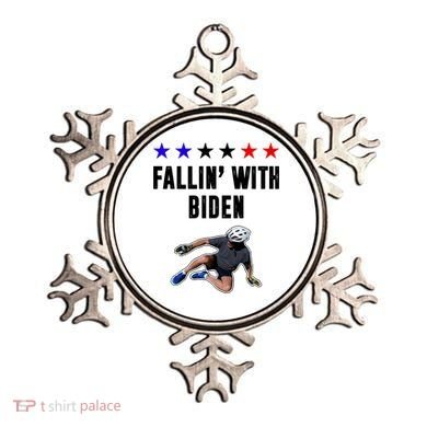 Fallin With Biden Funny Joe Biden Bike Fall Ornament