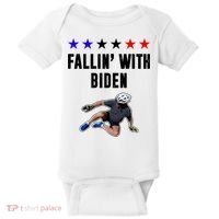 Fallin With Biden Funny Joe Biden Bike Fall Baby Bodysuit thumb 0
