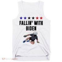 Fallin With Biden Funny Joe Biden Bike Fall Tank Top thumb 0