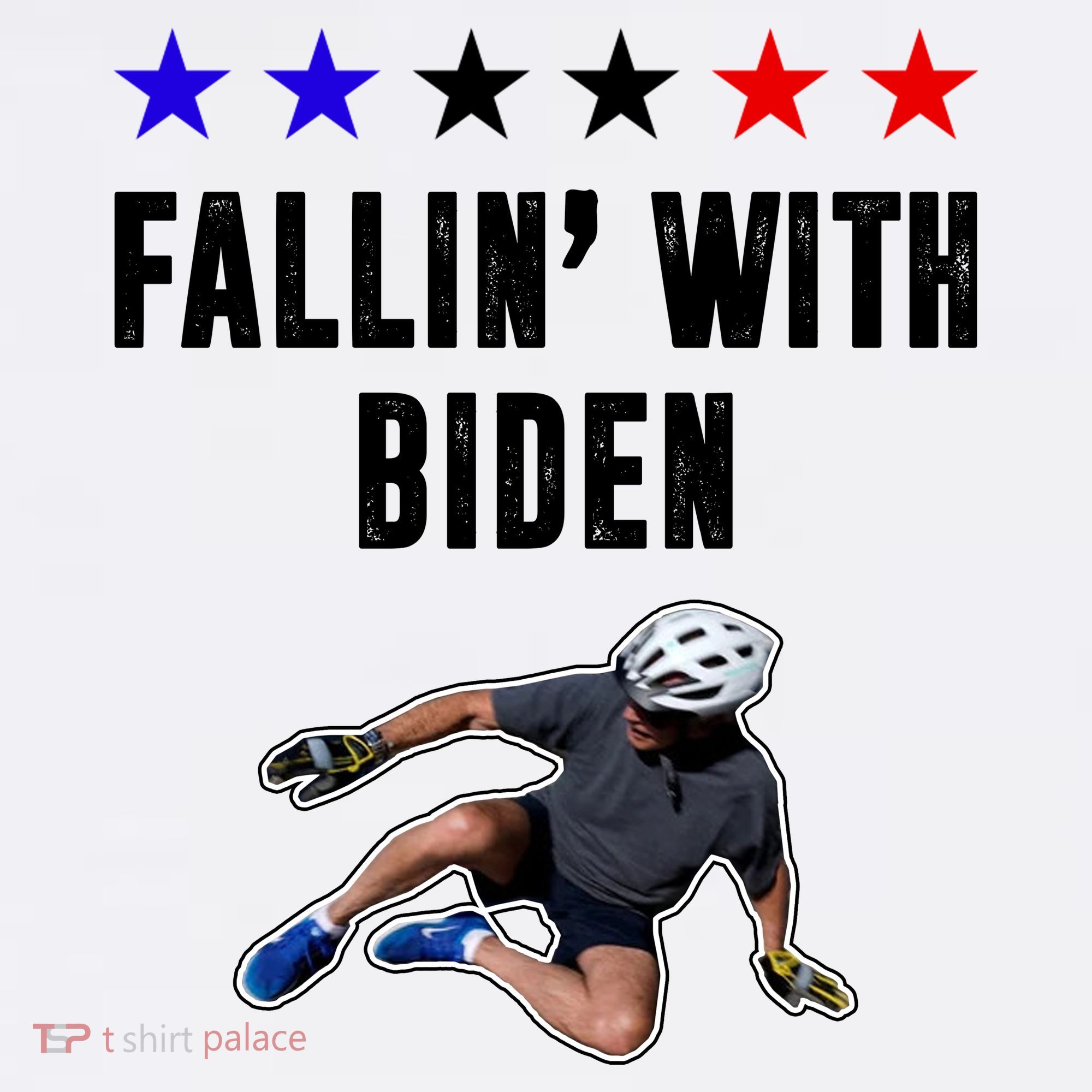Fallin With Biden Funny Joe Biden Bike Fall Kids Sweatshirt