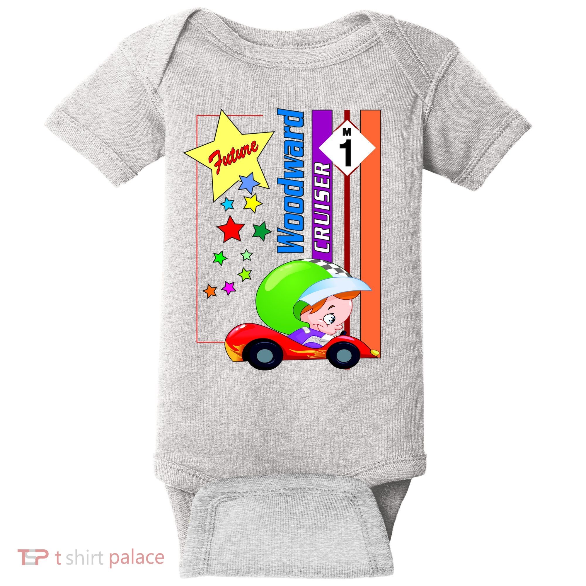 Future Woodward Cruiser Baby Bodysuit