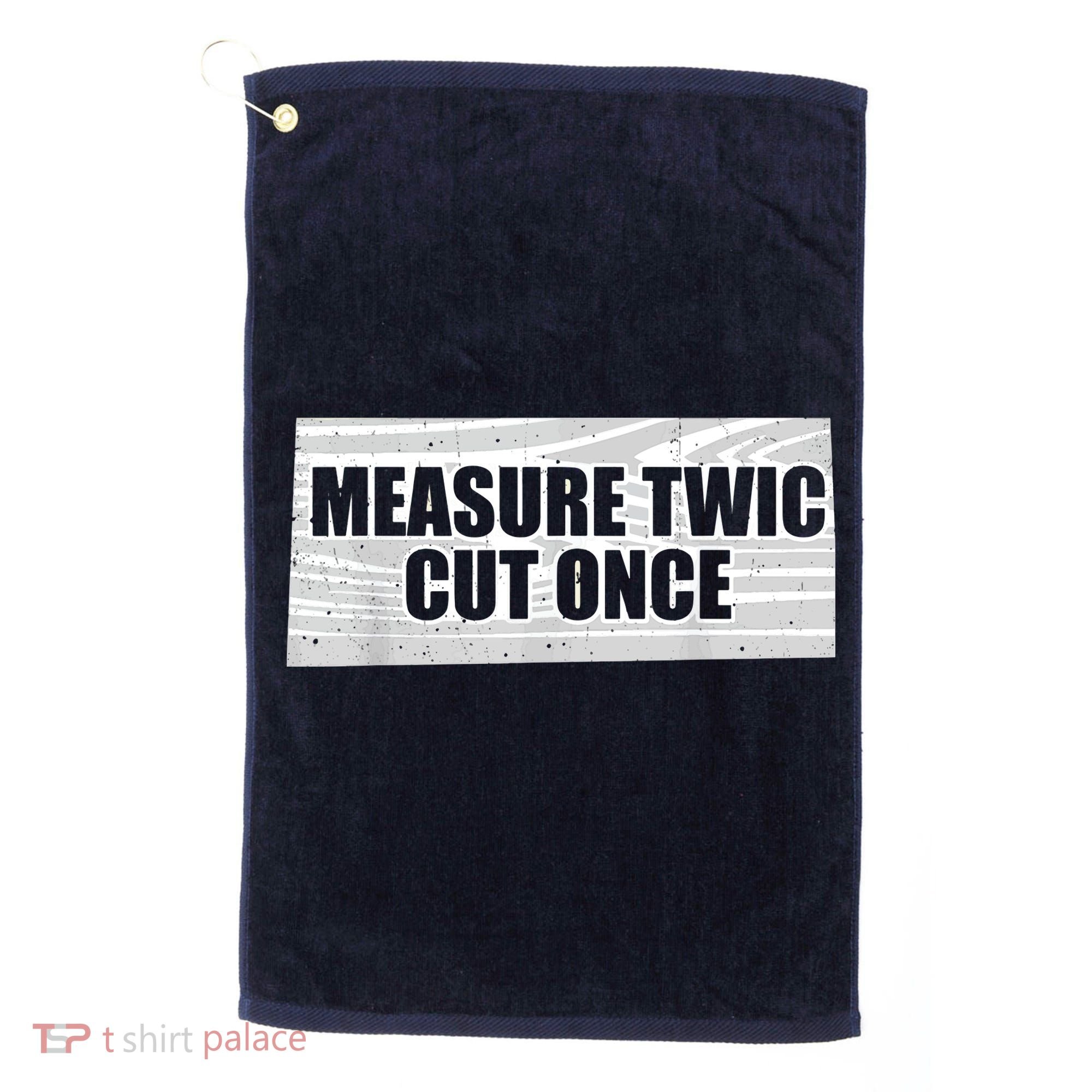 Funny Woodworking Contractor Men Woodworker Gift Golf Towel