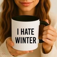 Funny Winter Cool Gift I Hate The Cold I Hate Winter Cool Gift Coffee Mug thumb 3