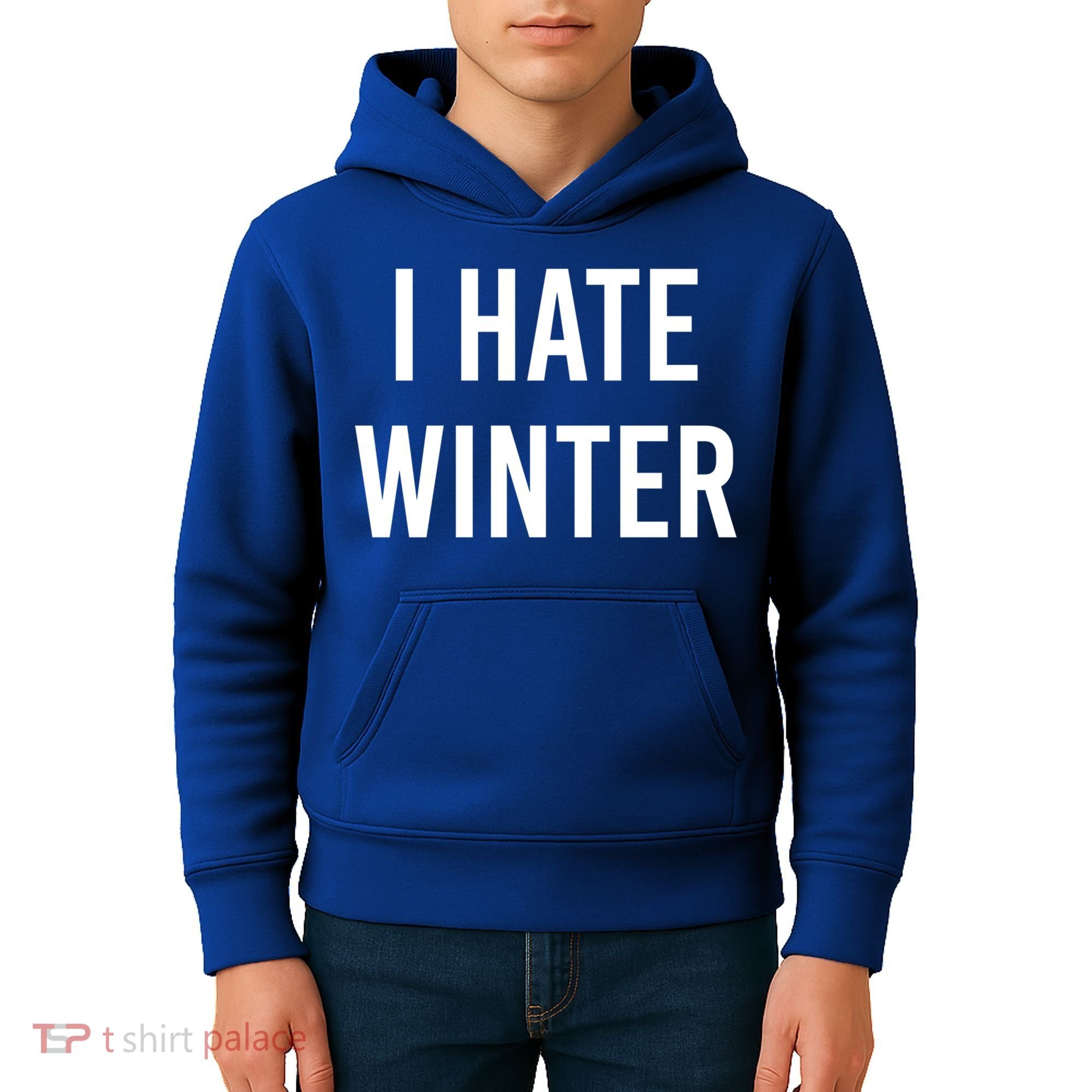 Funny Winter Cool Gift I Hate The Cold I Hate Winter Cool Gift Kids Hoodie
