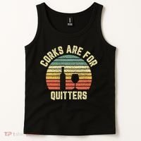 Funny Wine Corks Are For Quitters Wine Gift Idea  Tank Top thumb 2