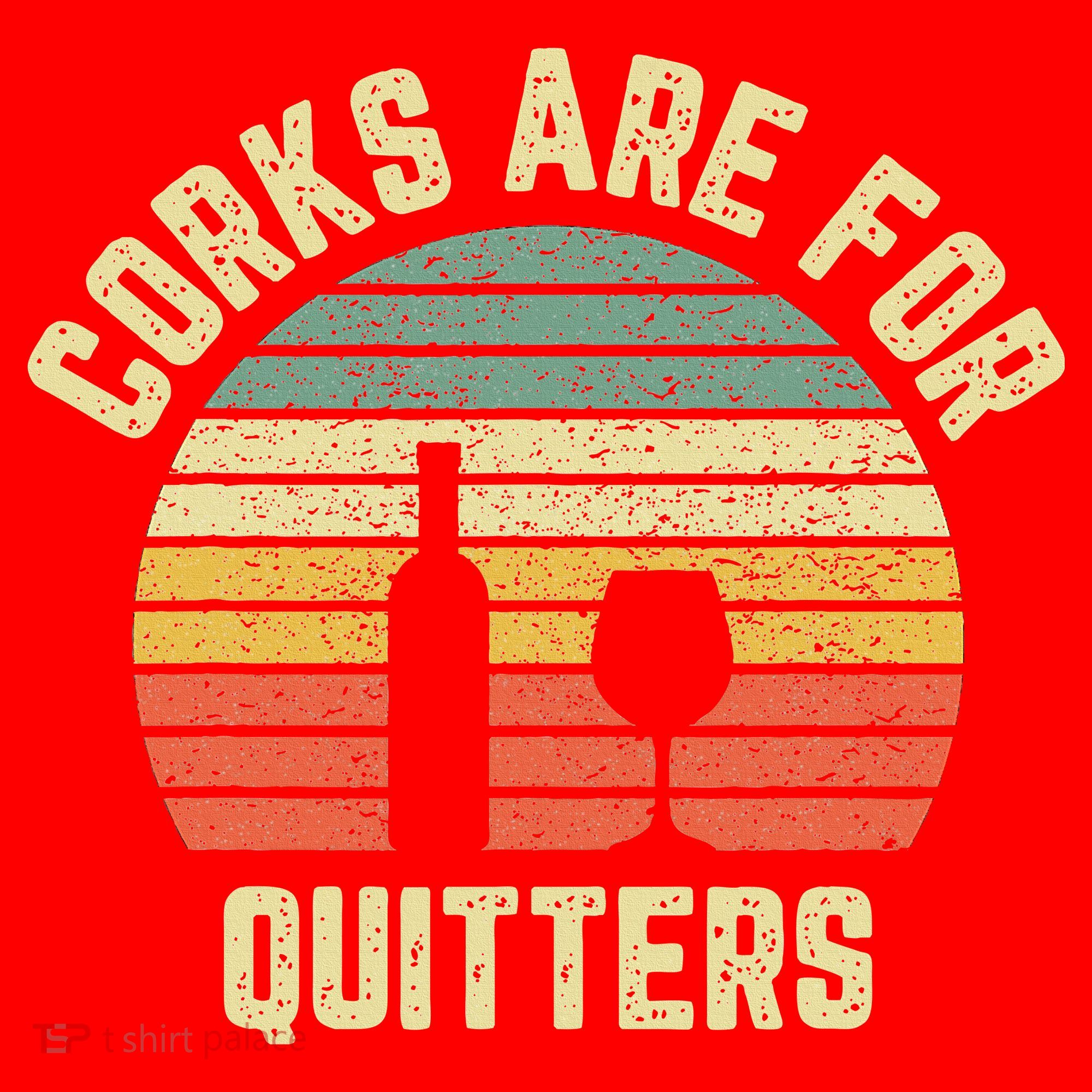 Funny Wine Corks Are For Quitters Wine Gift Idea  Santa Hat