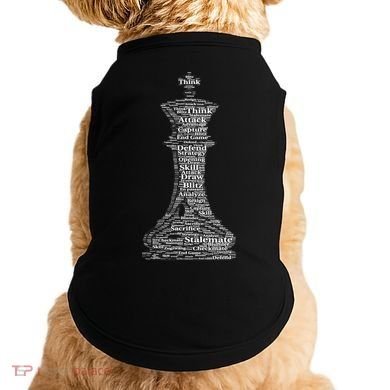 Funny Word Cloud Chess King Gift Doggie Tank