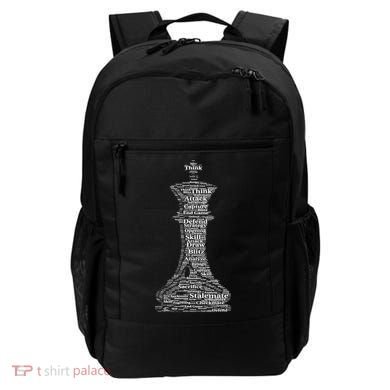 Funny Word Cloud Chess King Gift Backpack