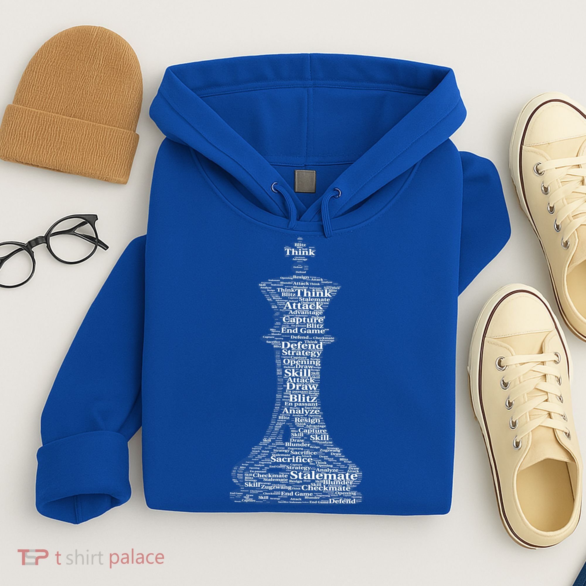 Funny Word Cloud Chess King Gift Hoodie