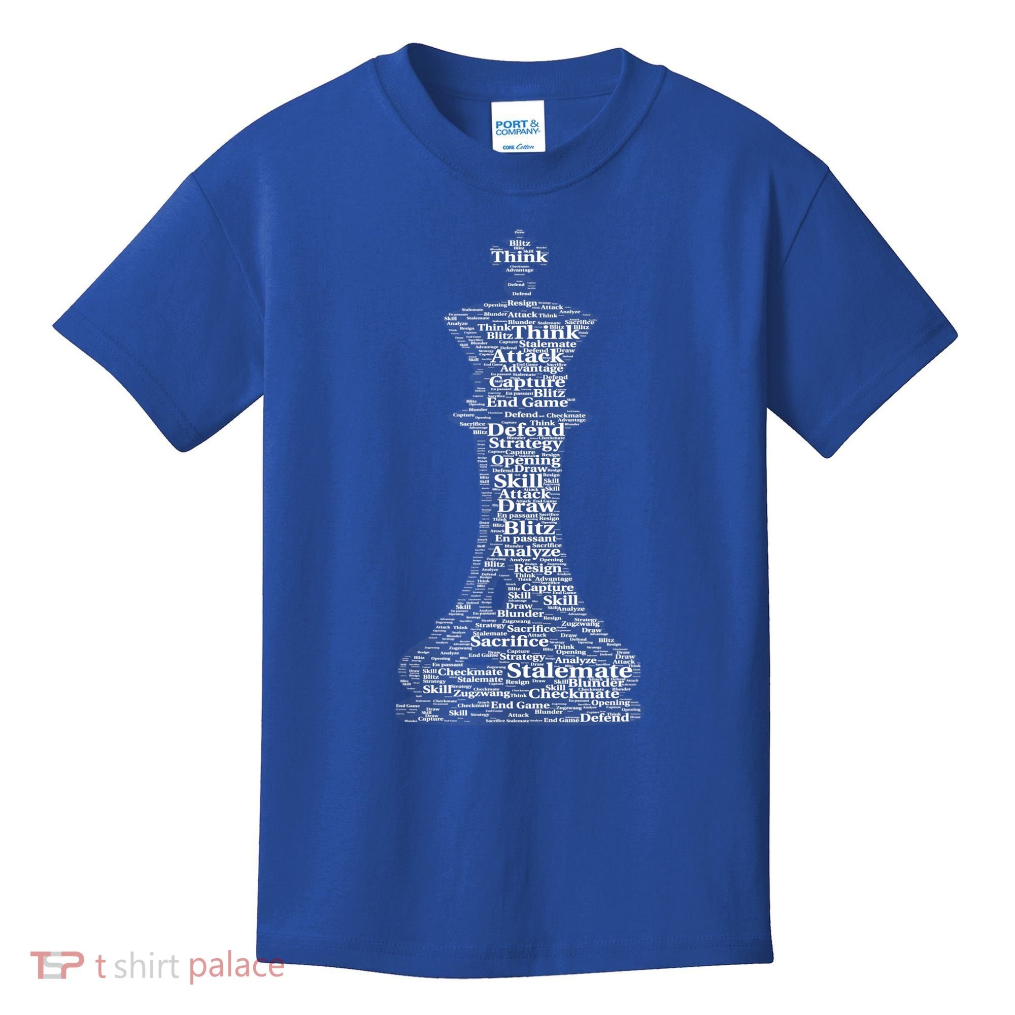 Funny Word Cloud Chess King Gift Kids T-Shirt