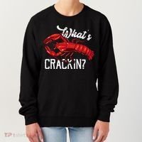 Funny What's Crackin Lobster Summer Vacation Fans Women's Sweatshirt thumb 0
