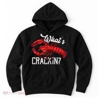 Funny What's Crackin Lobster Summer Vacation Fans Hoodie thumb 0