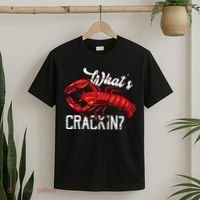 Funny What's Crackin Lobster Summer Vacation Fans T-Shirt thumb 2