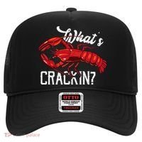 Funny What's Crackin Lobster Summer Vacation Fans Hat thumb 0