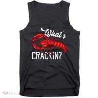 Funny What's Crackin Lobster Summer Vacation Fans Tank Top thumb 0