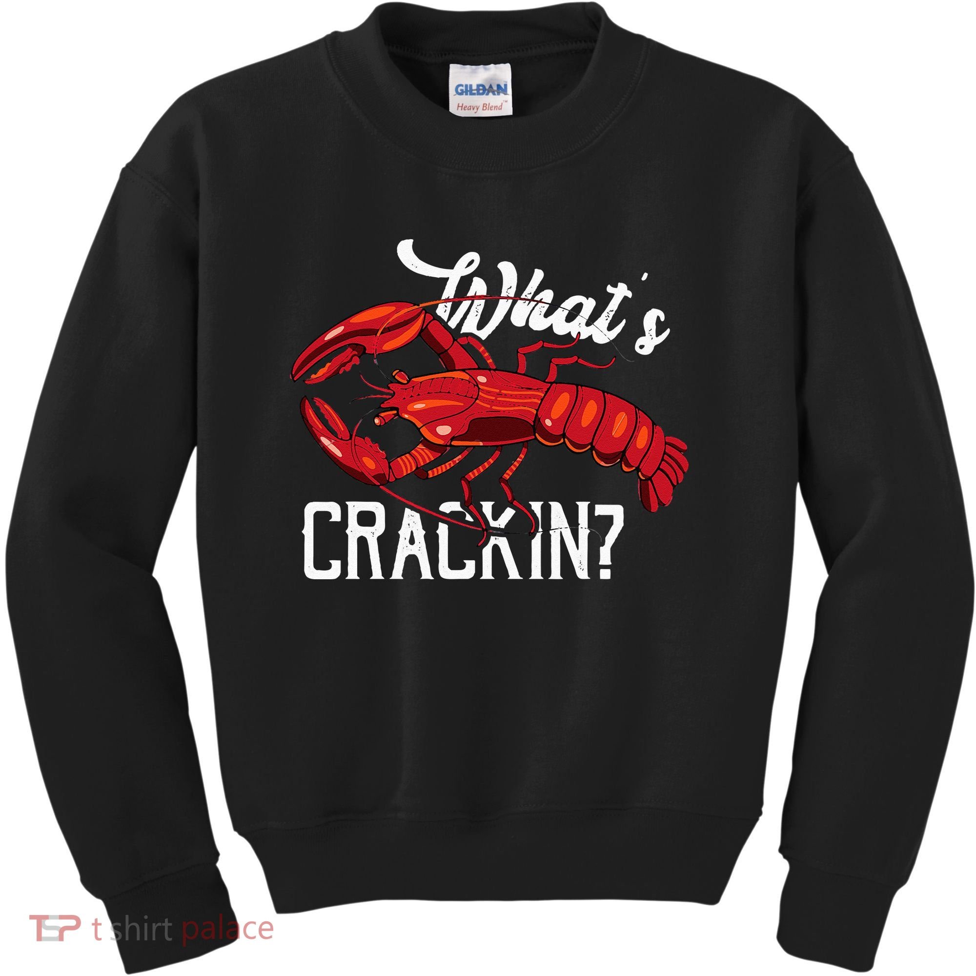 Funny What's Crackin Lobster Summer Vacation Fans Kids Sweatshirt