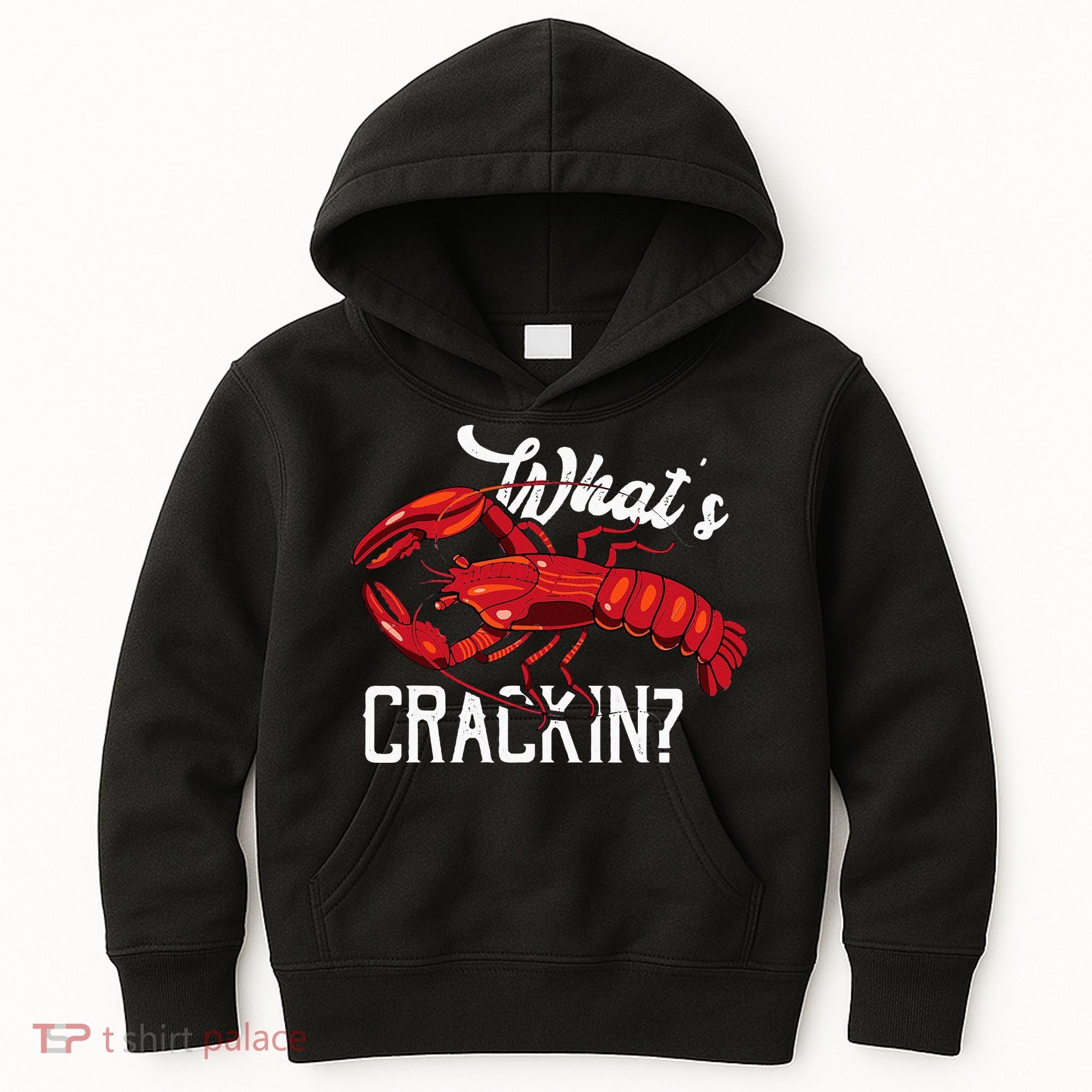 Funny What's Crackin Lobster Summer Vacation Fans Kids Hoodie