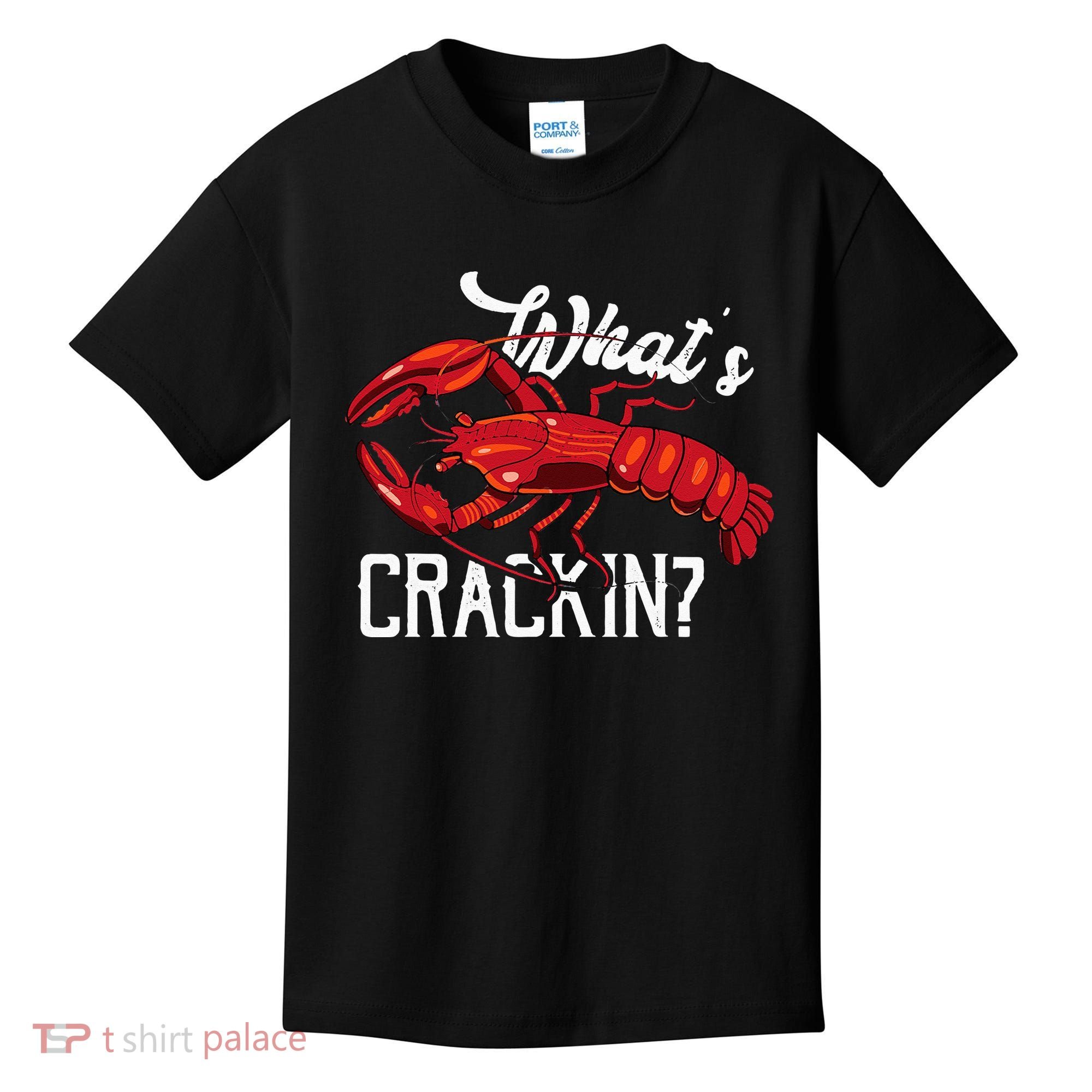 Funny What's Crackin Lobster Summer Vacation Fans Kids T-Shirt