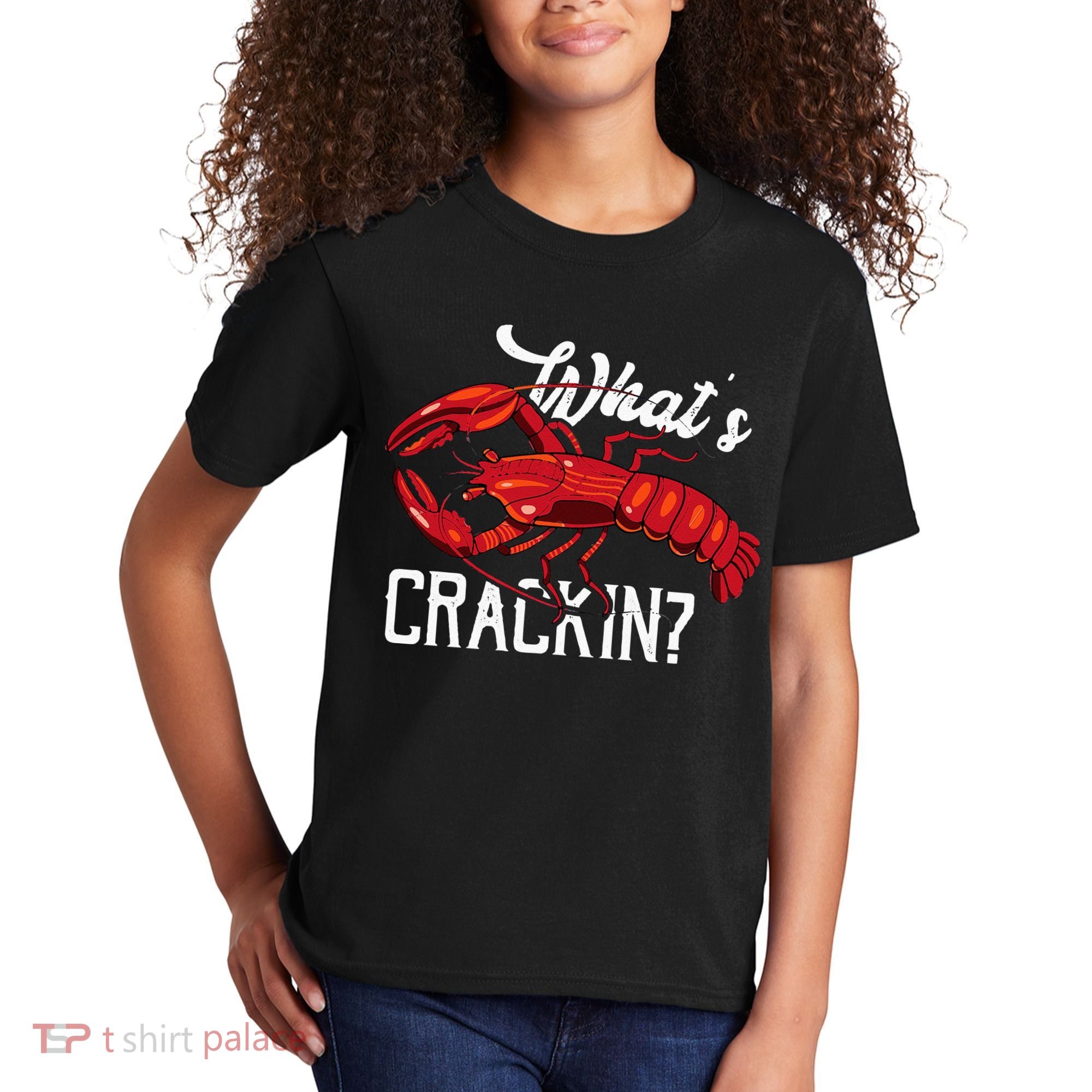 Funny What's Crackin Lobster Summer Vacation Fans Kids T-Shirt