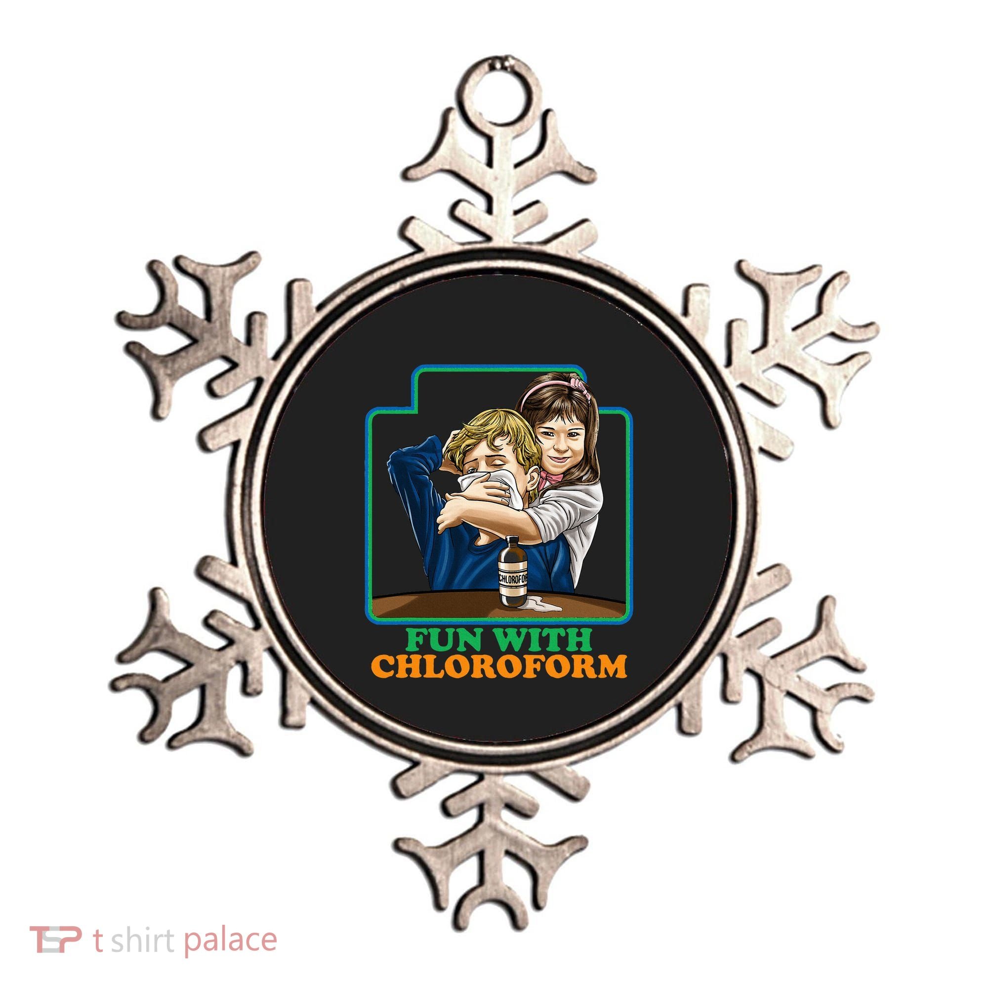 Fun With Chloroform Funny Dark Humor Ornament
