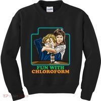 Fun With Chloroform Funny Dark Humor Kids Sweatshirt thumb 0