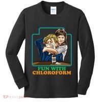 Fun With Chloroform Funny Dark Humor Kids Long Sleeve Shirt thumb 0